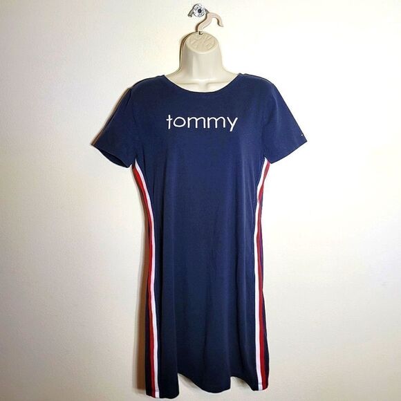 Tommy Hilfiger Sky Capitan Navy T-Shirt Dress - Picture 2 of 8